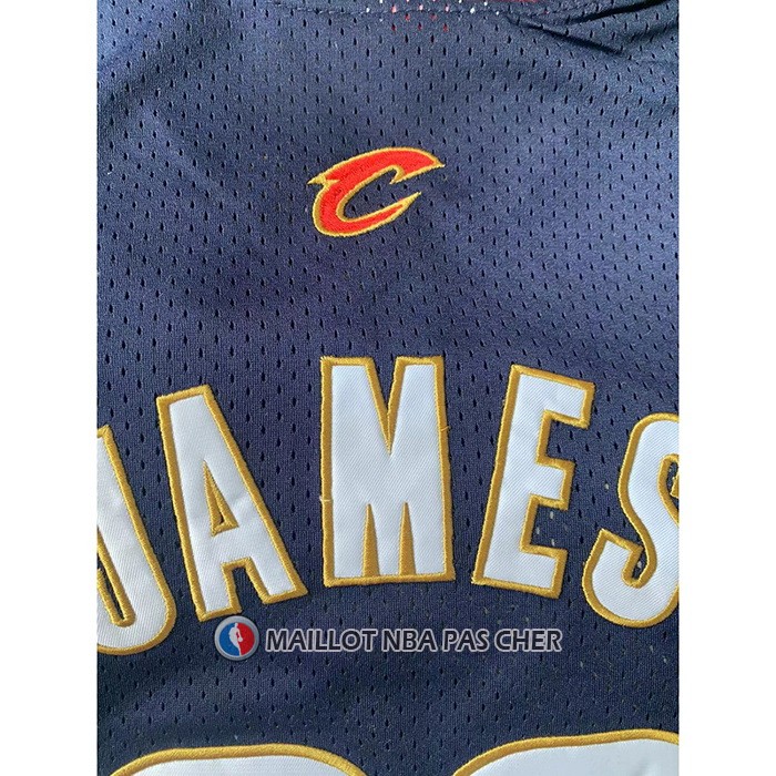 Maillot Cleveland Cavaliers LeBron James NO 23 Mitchell & Ness 2008-09 Bleu